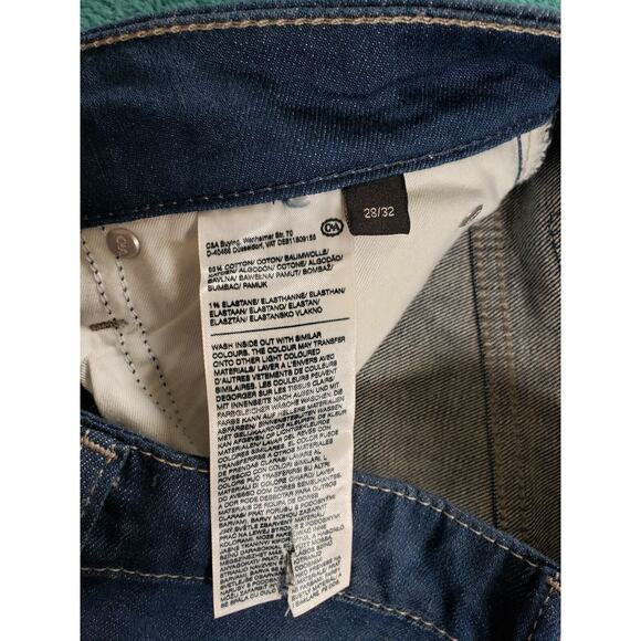 C&A Jeans Sz 28x28 Mens Blue Denim Stretch Pants Straight Button Closure NWT - Picture 4 of 13